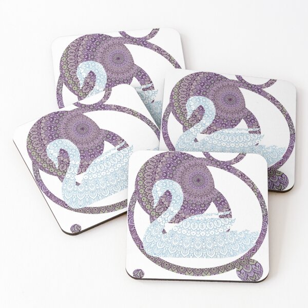 Item preview, Swimming swan designed and sold by AubreyBriteArt.