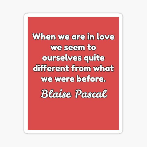 Blaise pascal Sticker