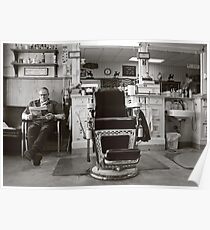 Small Town America ~The Barber Shop Poster