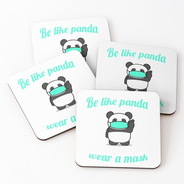 Item preview, Safe Panda wear a mask designed and sold by BandOfThePand.