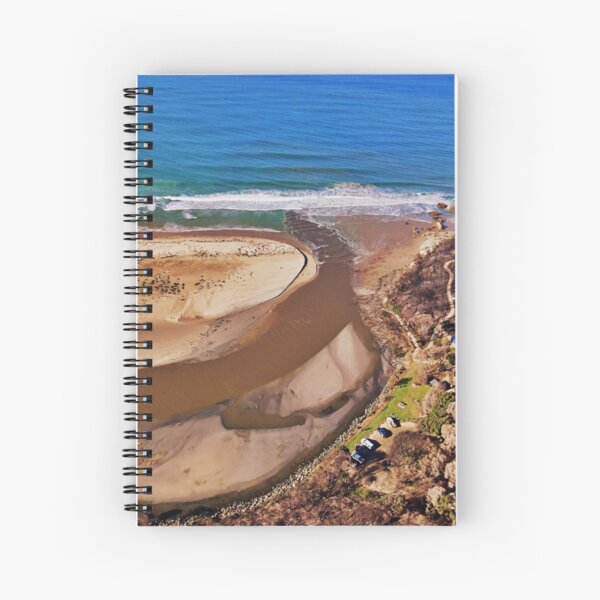 Betka River just opened to the ocean Spiral Notebook