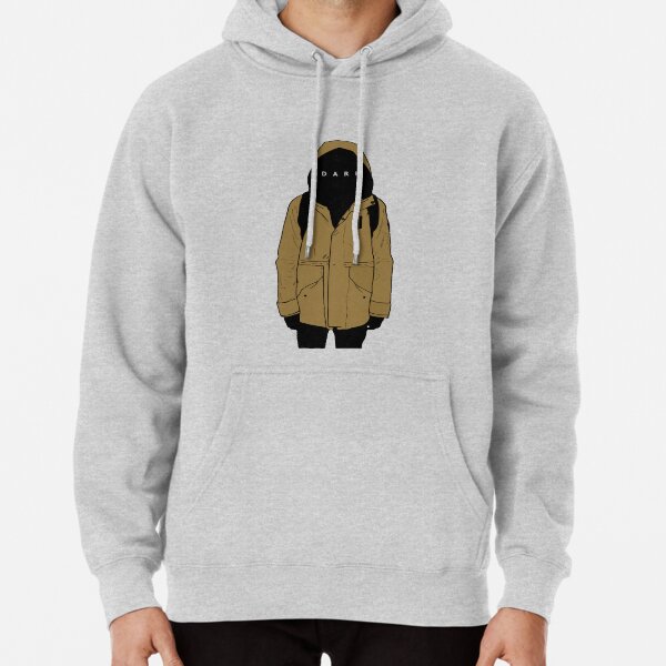 "Jonas Dark Netflix Yellow Raincoat" Pullover Hoodie by howyoudoinart