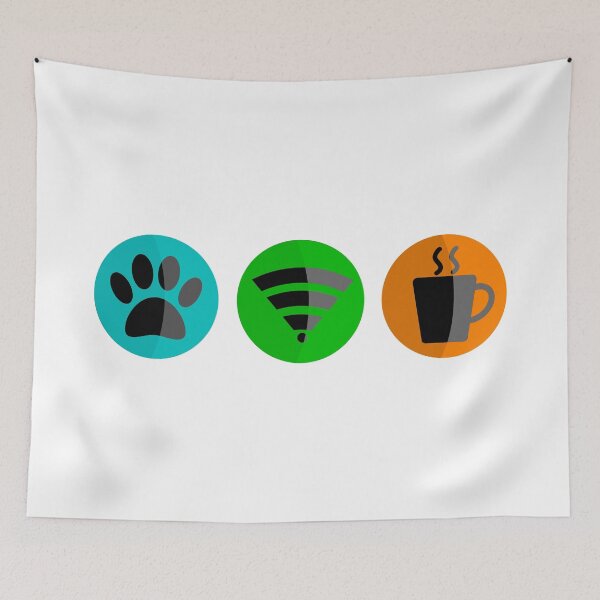 Item preview, Dogs Wi-Fi & Coffee designed and sold by Almdrs.