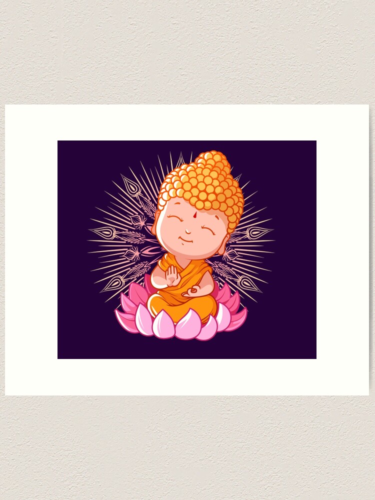 Draw little buddha//Mandala Art - YouTube