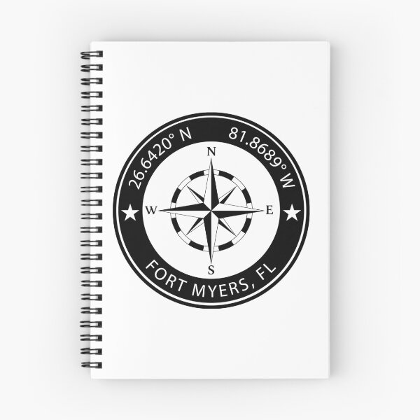Item preview, Fort Myers, Florida Geographical Coordinates designed and sold by TeeOhGraphics.
