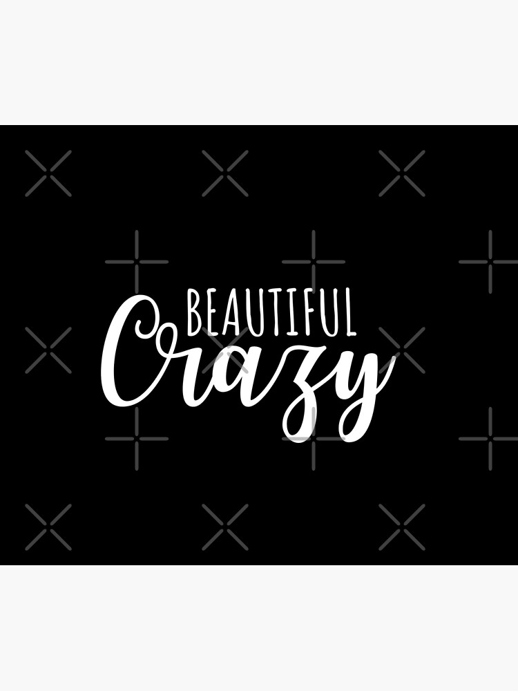 Beautiful Crazy Lyrics Throw Blanket for Sale by CrystalCrush