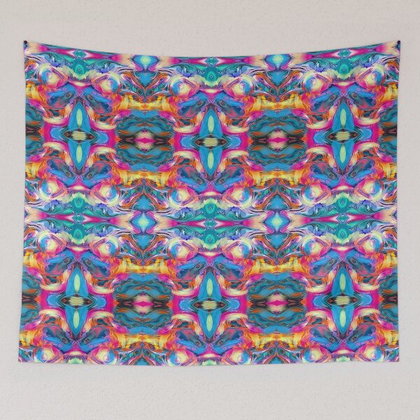 Item preview, Teal , psychedelic Arte Abstracto, abstract art design designed and sold by Adri Barnard.