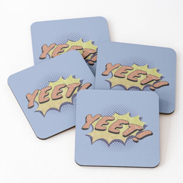 Item preview, YEET! Retro Style, orange and yellow, Distressed Comic Graphic designed and sold by MoClan-Graphics.