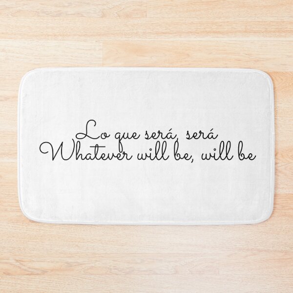 Item preview, Lo que sera, sera - Calligraphy quote designed and sold by KarolinaPaz.