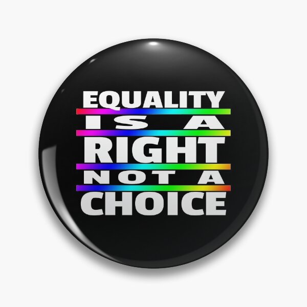Item preview, Equality Is A Right Not A Choice Rainbow LGBT Design designed and sold by KoolMoDee.