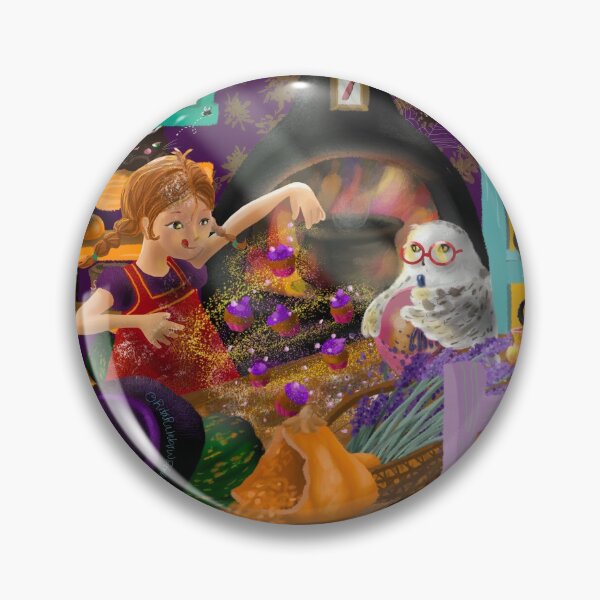 Item preview, A Little Witch Baking Cupcakes designed and sold by RainbowStudio.