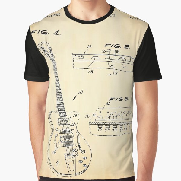 Patented Hollowbody Guitar Graphic T-Shirt