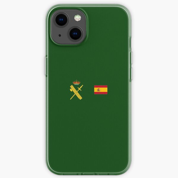 Bandera de España más Emblema Guardia Civil Funda blanda para iPhone