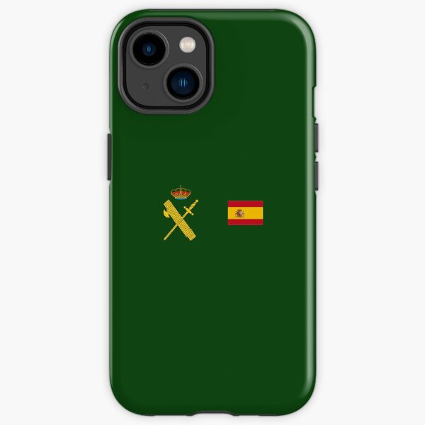 Bandera de España más Emblema Guardia Civil Funda resistente para iPhone