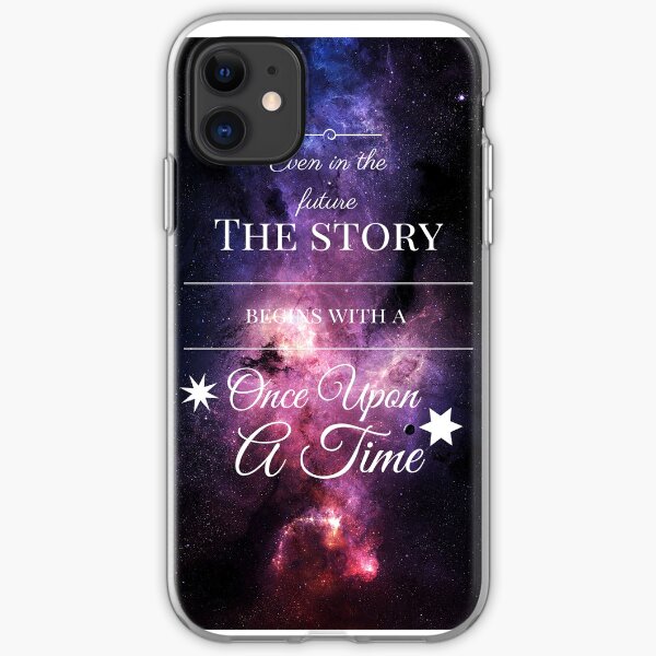 Once Upon a Time- The Lunar Chronicles- Marissa Meyer- Space Purple iPhone Soft Case