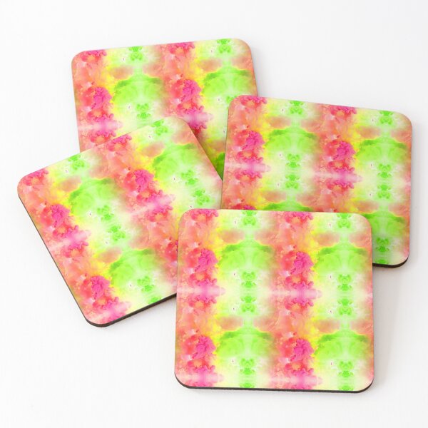 Artikelvorschau, Nahtloses rotes grünes rosa abstraktes Tie-Dye-Muster entworfen und verkauft von Custom Crest.