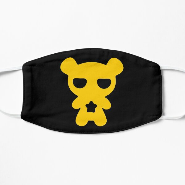 Download Yellow Care Bear Face Masks Redbubble PSD Mockup Templates