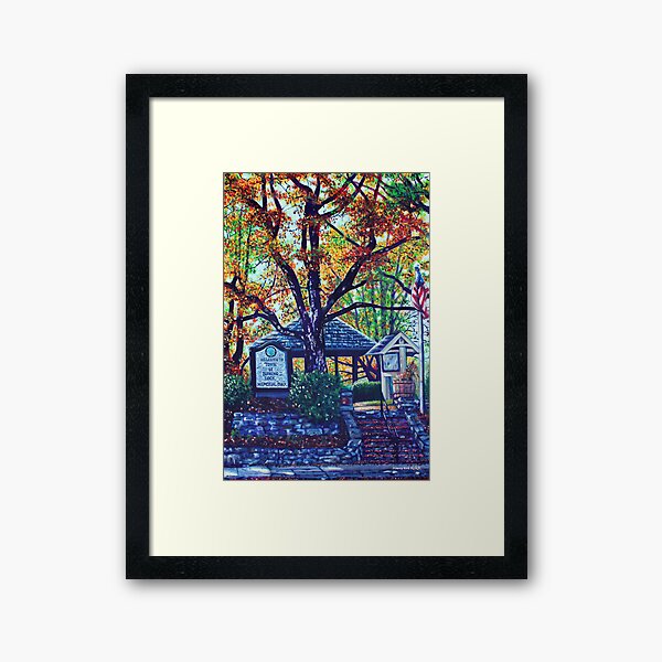 'MEMORIAL PARK' (BLOWING ROCK, NC) Framed Art Print