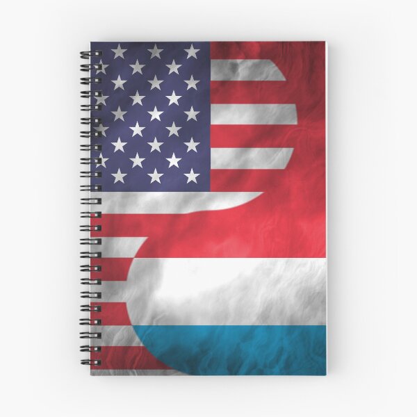 Item preview, USA and Luxembourg Dual Flag Yin Yang Combination designed and sold by ockshirts.