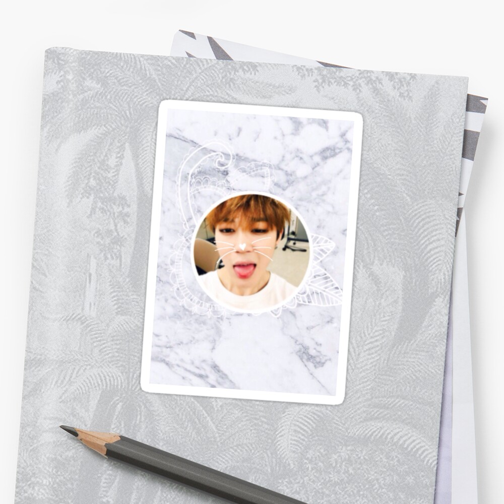 "BTS Jimin" Sticker by kpopmerchandise | Redbubble