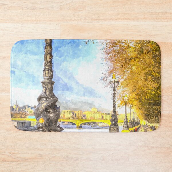 Item preview, River Thames Path Art designed and sold by Londonimages.
