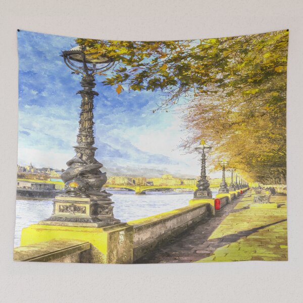 Item preview, River Thames Path Art designed and sold by Londonimages.