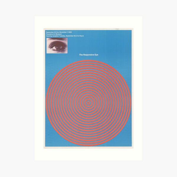The Responsive Eye Patrick Blackwell - Exhibition Poster Art Print