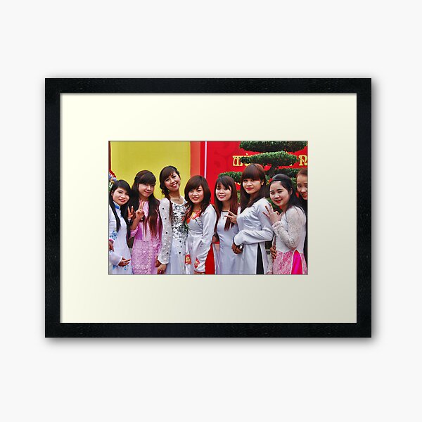 Vietnamese Friends Framed Art Print