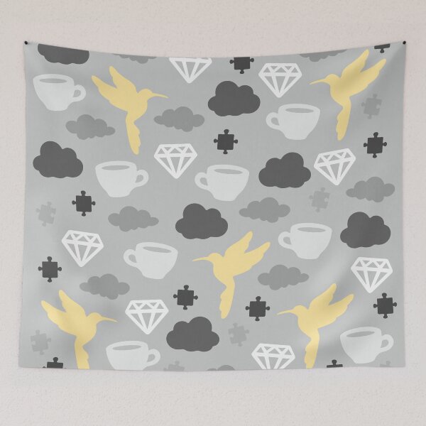 Item preview, Cloudy Morning with Puzzles and Diamonds designed and sold by XOOXOO.