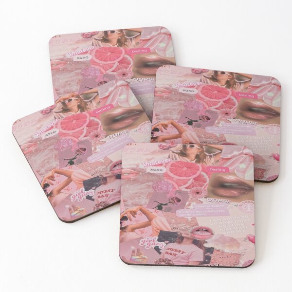 Item preview, pink collage  designed and sold by sqftv.