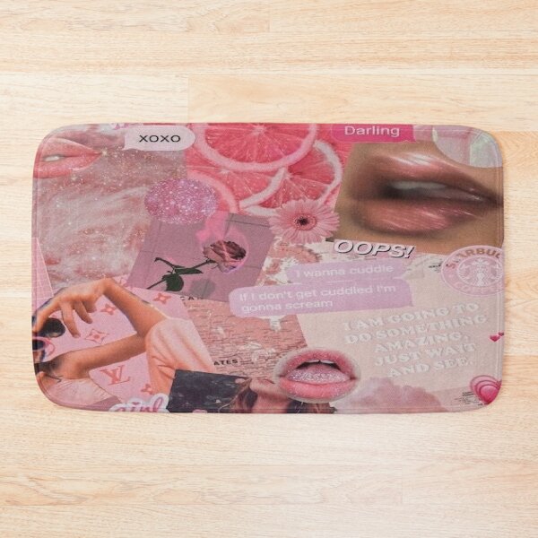 Item preview, pink collage  designed and sold by sqftv.