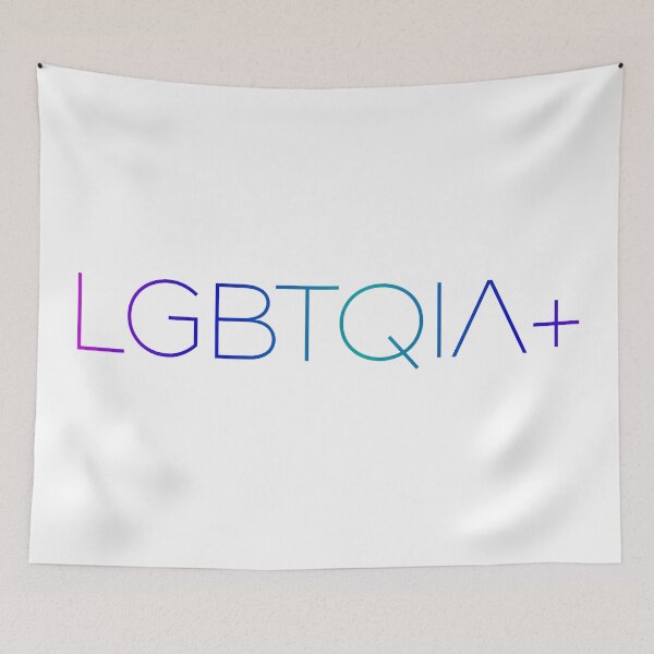 Item preview, Modern Minimalist LGBTQIA+ Rainbow Colored Lettering designed and sold by Urban-Lettering.