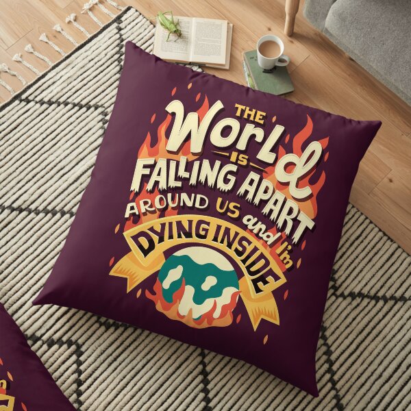 I'm dying inside Floor Pillow
