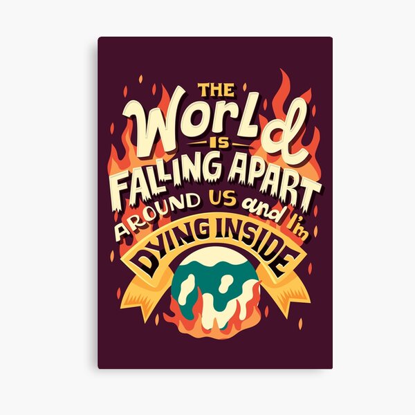 I'm dying inside Canvas Print