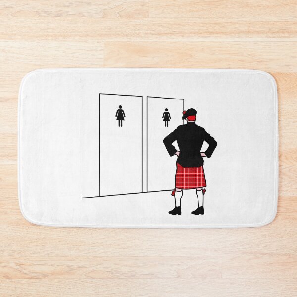 Aperçu de l'œuvre Pendant ce temps en Écosse Drôle de cornemuse écossaise en kilt créée et vendue par LaundryFactory.
