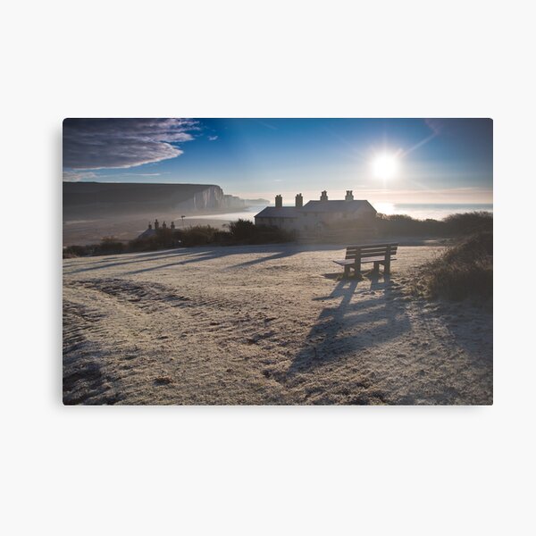 Sussex coast guard cottages Metal Print