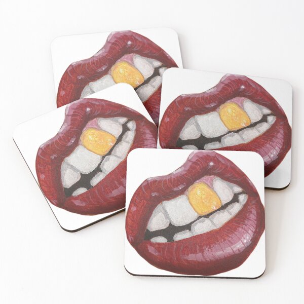 Item preview, Red Lips Gold Tooth designed and sold by Patrick Skiles.