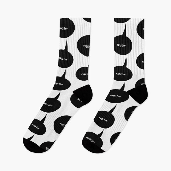 Item preview, Bold graphic black and white speech bubble with the hashtag me too. designed and sold by La Cartoonista.