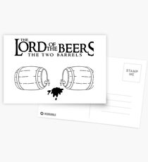 Lord of the Beers - The Two Barrels Postcards