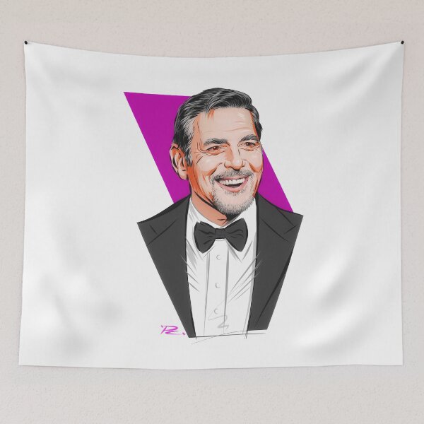Item preview, George Clooney - An illustration by Paul Cemmick designed and sold by TIGERDAVER.