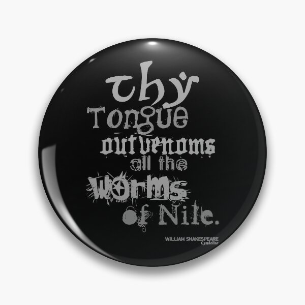 Item preview, Shakespeare's Cymbeline Worms Insult designed and sold by Styled Vintage.