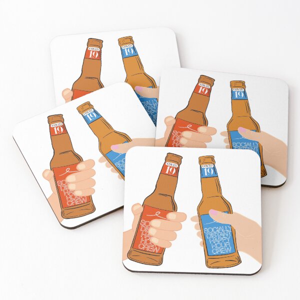 Happy Hour Crew Coasters (Set of 4)