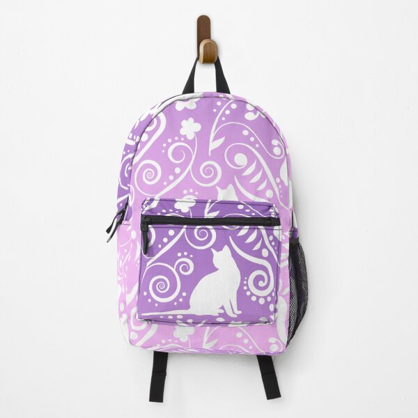 Item preview, Cat & Flowers - Velvet Lilac (Dreamy Fantasy Collection) designed and sold by CreativityRoams.