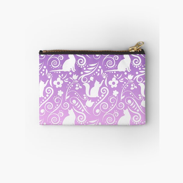 Item preview, Cat & Flowers - Velvet Lilac (Dreamy Fantasy Collection) designed and sold by CreativityRoams.