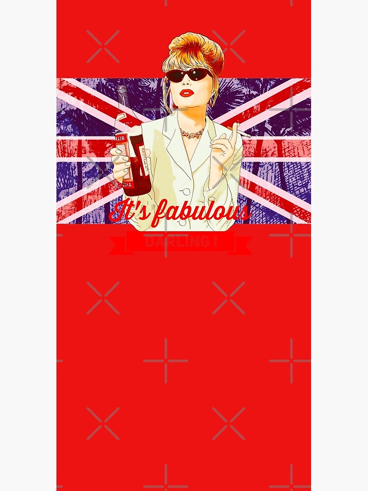 Patsy Stone with the English flag Union Jack in Absolutely Fabulous by MimieTrouvetou