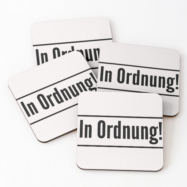 Item preview, In Ordnung Deutsch German, groovy, in order, groovy, hunky-dory designed and sold by Time4German.