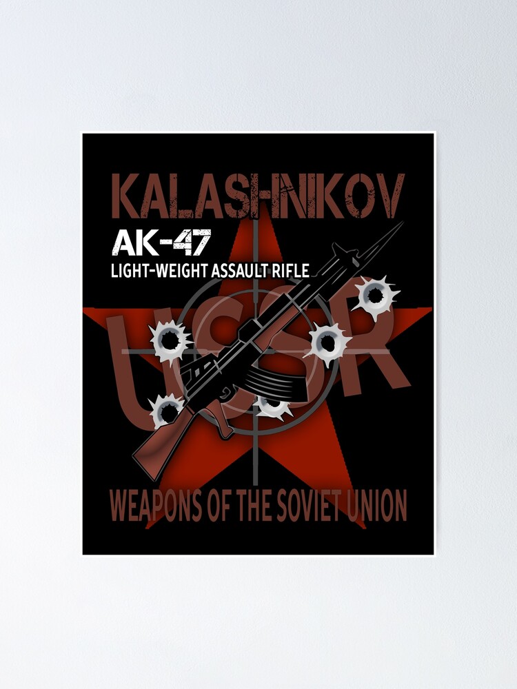 Kalashnikov AK-47 Vintage Poster