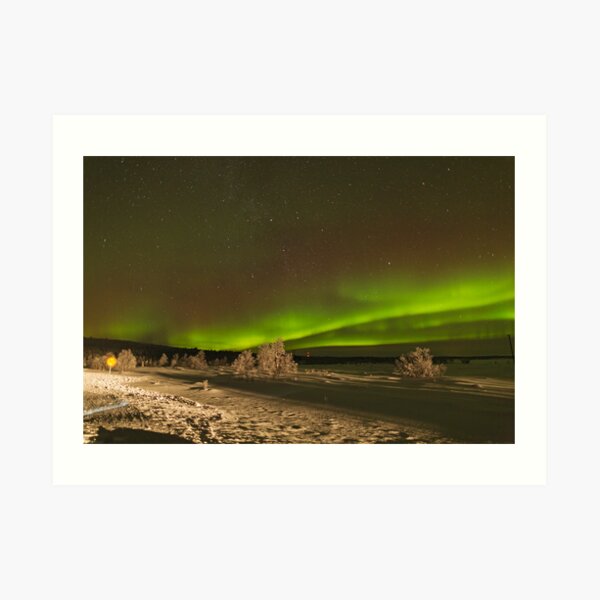 Aurora with Foreground Art Print