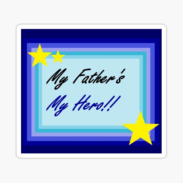 Item preview, My Father's My Hero!! designed and sold by Dua Emran.