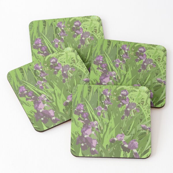 Item preview, Purple irises digitally painted designed and sold by djrunnels.